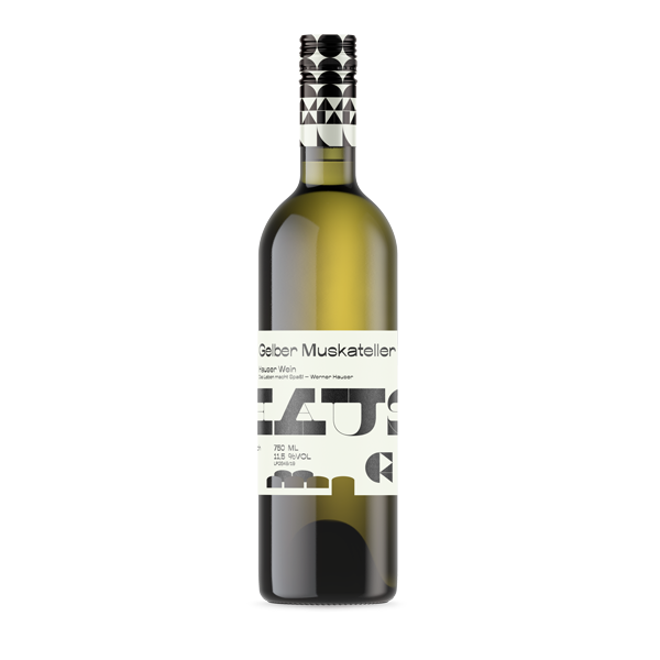 Gelber Muskateller. Die Nase und der Gaumen werden dominiert durch bezaubernde Muskatelleraromen. Wenig Säure, eine dezente Fruchtsüße und leicht im Alkohol. Der gelbe Muskateller hat viele Freundinnen und Freunde.